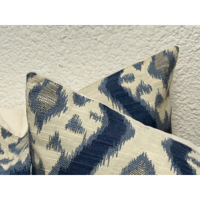 2020s Thom Filicia Home Collection the Rigi Ink Pattern Pillows, Pair For Sale - Image 5 of 12