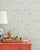 Chinoiserie Mahjong Tile Grasscloth Wallpaper by House Party | Green Dragon | 6 Yards For Sale - Image 3 of 12