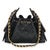 Chanel Black Quilted Caviar Mini Chanel 25 Hobo Handbag For Sale - Image 4 of 9