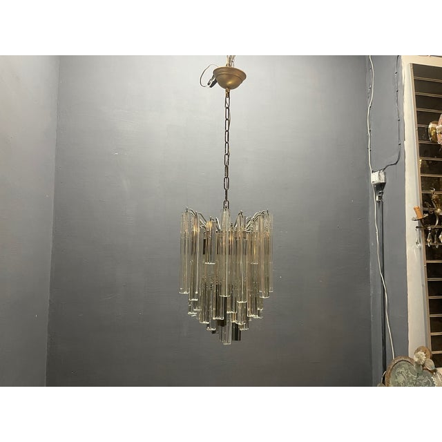 Murano Glass Trilobi Chandelier by Paolo Venini, 1970s For Sale - Image 10 of 15