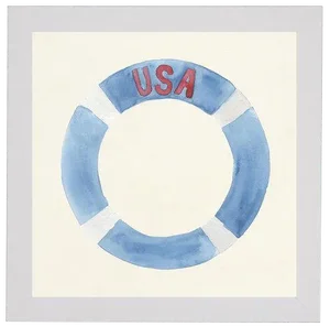 Usa Life Preserver - 27" X 27"