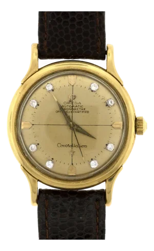 14k Gold and Diamond Omega Constellation Watch Vintage