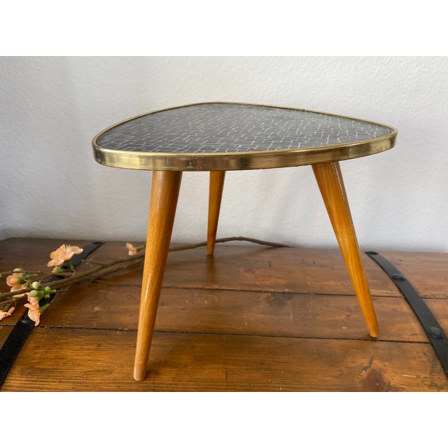 Kidney-Shaped Formica Flower Table or Plant Stand, 1950s For Sale - Image 6 of 12