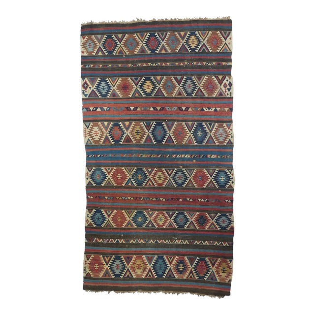 Antique Kilim Rug 5'9'' x 10'5'' For Sale
