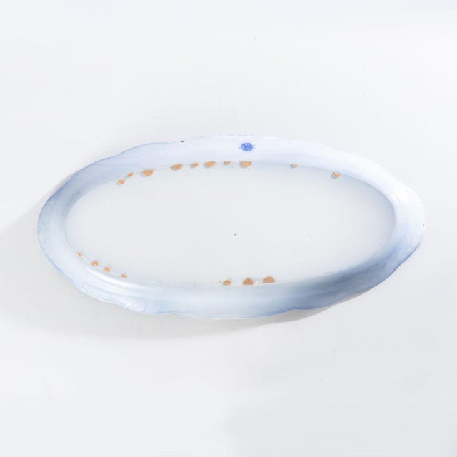 Mid 20th Century Blue Flow Melbourne Platter For Sale - Image 4 of 5