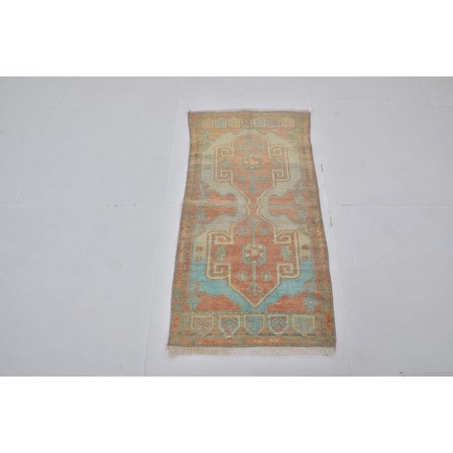 Handmade wool carpet in Turkish Anatolia , Vintage Oushak Rug,Turkish Vintage Anatolian Rug, Handmade wool Rug . One Of...