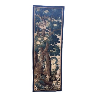 18th-Century Wool and Silk Tapestry For Sale