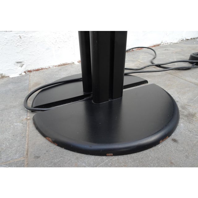 Vintage Italian Black Metal Floor Lamp by Lami Progretti, 1980 For Sale - Image 10 of 18