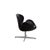 Modern Swan Swivel Chair in Black Leather by Arne Jacobsen for Fritz Hansen For Sale - Image 3 of 14