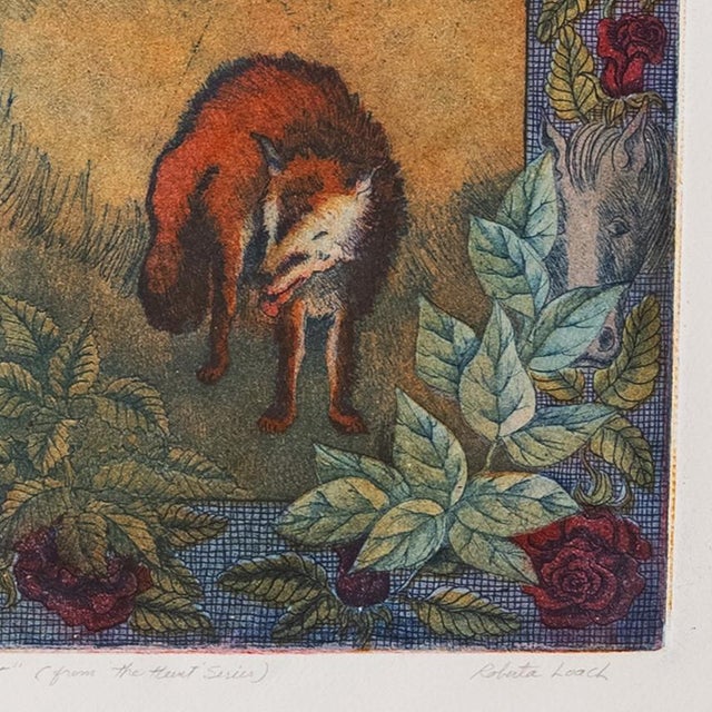 Modern 'Surreal Landscape, Preparing for the Hunt' by Roberta Loach, 1980, Performers With a Horse and Fox For Sale - Image 3 of 14