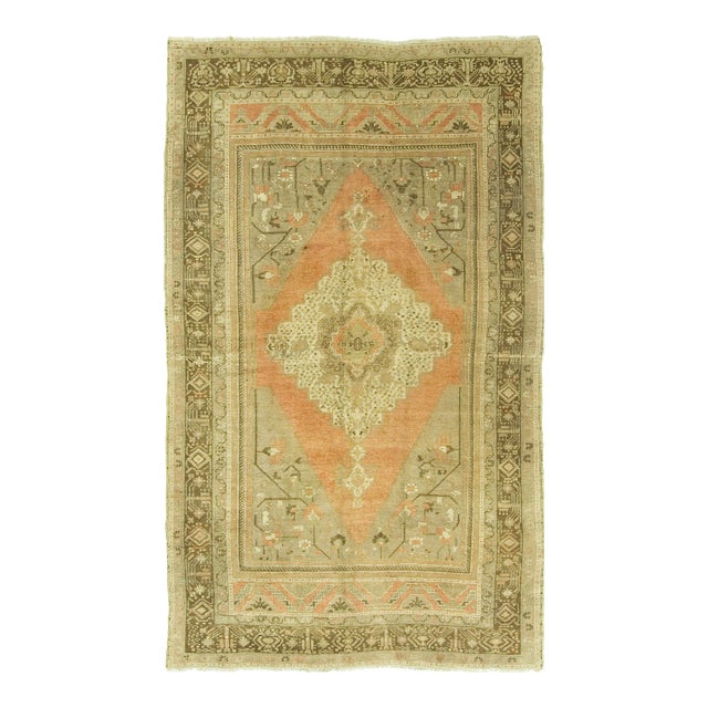 Vintage Turkish Oushak Rug - 5ft 11in X 10ft 3in For Sale