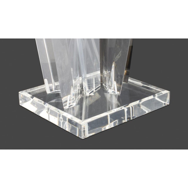 Contemporary Hivo Van Teal Geometric Lucite Sculpture For Sale - Image 3 of 7