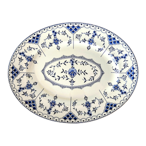 Vintage Ridgways 'Blue Danish' Large Oval Serving Platter