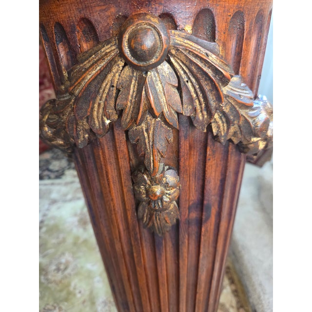 Mid 20th Century Fluted Wood Column Pedestal - 55" For Sale - Image 5 of 10