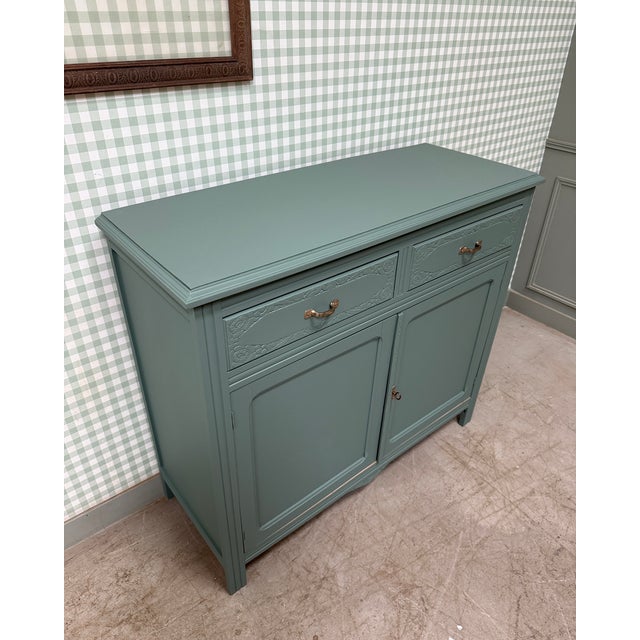 Art Deco Green Sideboard, 1930s For Sale - Image 10 of 16