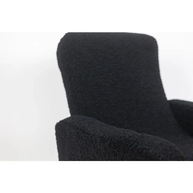 Black Set of Black Lounge Chairs, 1970s For Sale - Image 8 of 10