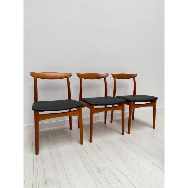 Mid-Century Danish Teak Model 112 Dining Chairs by Erik Wørts for Vamo Sønderborg, 1960s, Set of 6 For Sale - Image 12 of 14