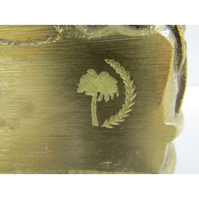 Antique Victorian-Era Solid Brass Doorstop Door Porter For Sale - Image 16 of 16