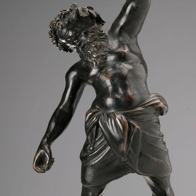 Pompeian Silenus in Bronze Copy Figurine For Sale - Image 9 of 10