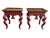 Early 21st Century Hickory Chair Chinoiserie Style Red Lacquered Side Tables – A Pair For Sale In Houston - Image 6 of 17