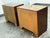Wood Dixie Furniture Act II Collection Campaign Nightstands, Mid 20th Century For Sale - Image 7 of 12