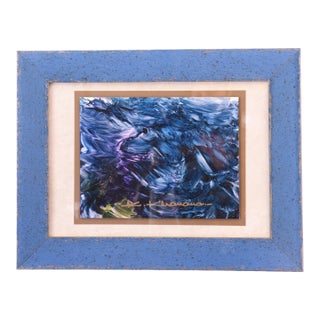 1990s "Deep Sea Currents", Oil On Paper, by Kamran Khavarani For Sale