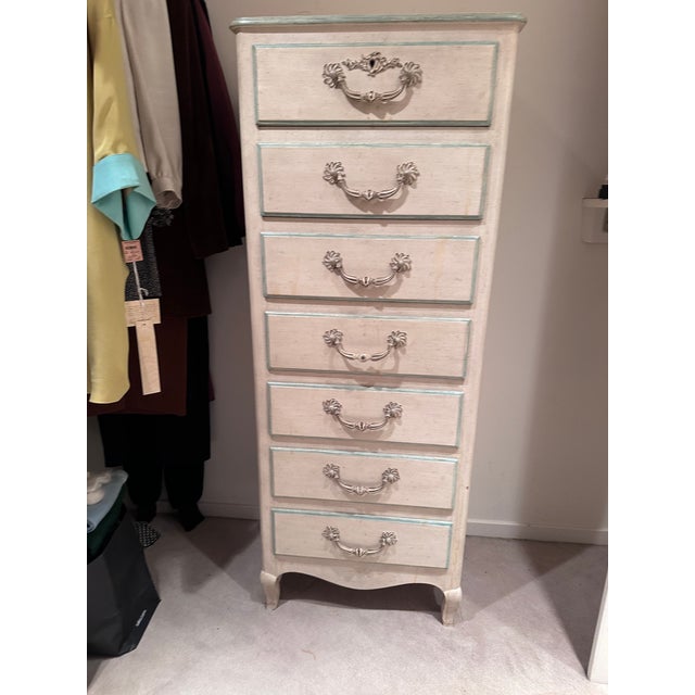 Mid 20th Century Baker Furniture Semainier --Painted Swedish Style For Sale - Image 10 of 10