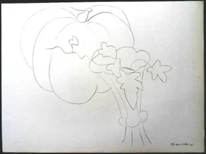 Henri Matisse (After) - Lithograph - Pumpkin and Flowers 1943