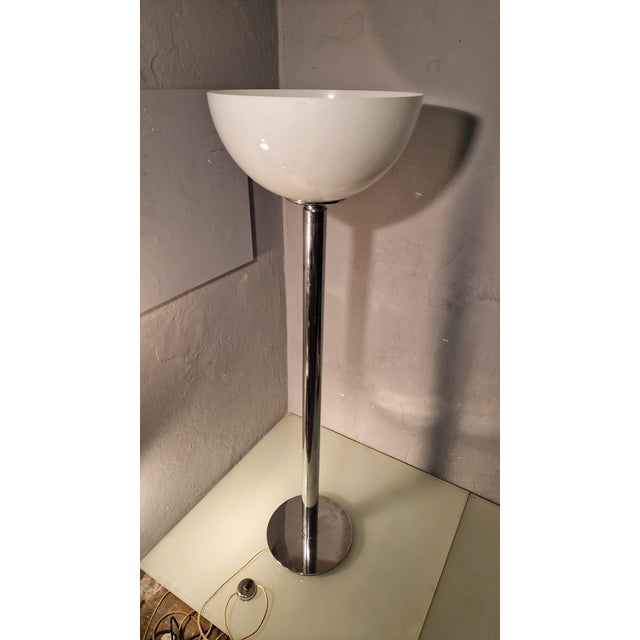 Mid-Century Modern Glass and Metal Am/as Floor Lamp by Franco Albini and Franca Helg for Sirrah, 1970s For Sale - Image 3 of 13
