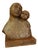 1968 Signed Bronze Mother & Child Sculpture For Sale