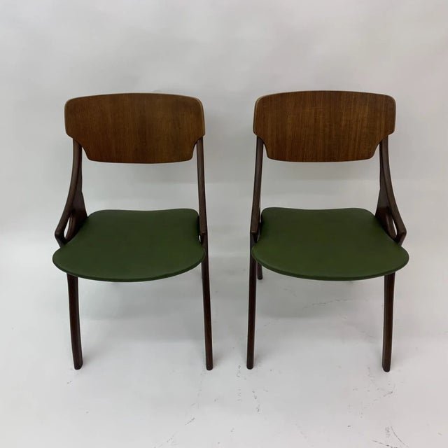 1950s Danish Dining Chairs by Arne Hovmand Olsen, 1950s, Set of 3 For Sale - Image 5 of 18