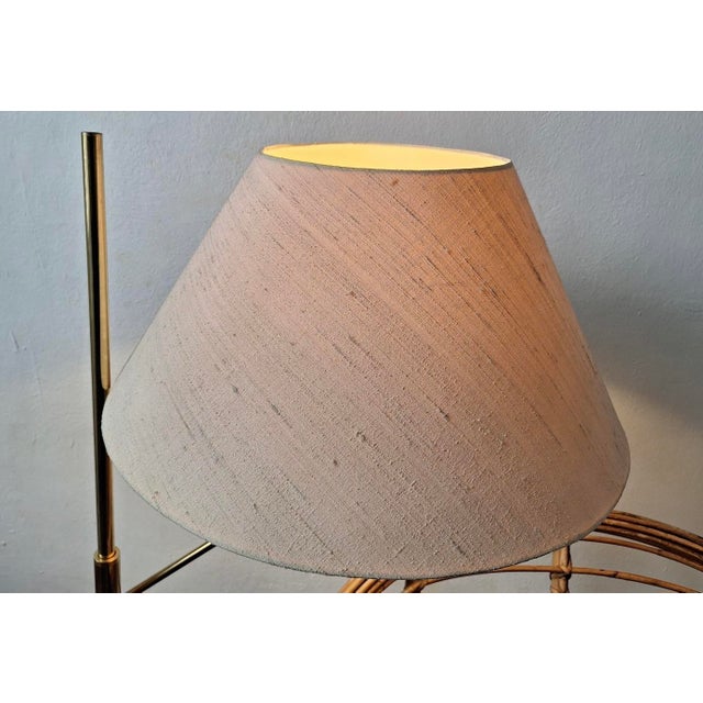 Mid-Century Adjustable Brass Floor Lamp, 1950s For Sale - Image 4 of 17