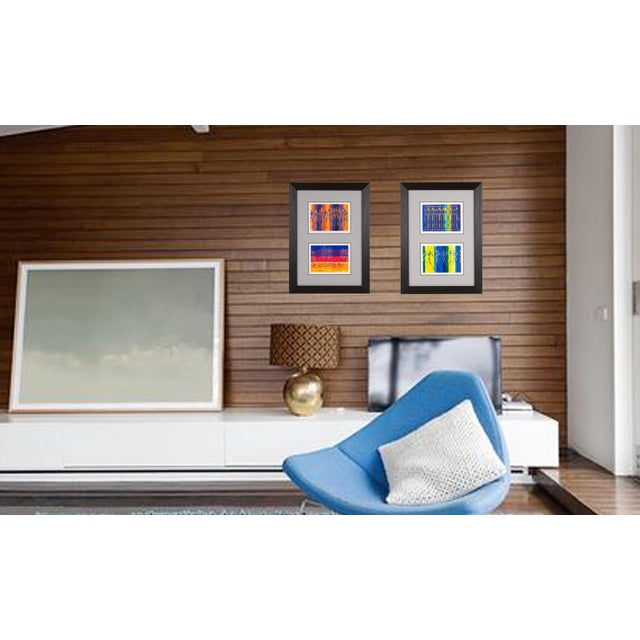 Geometric Colorist Project Surrealist Drawings, France Circa 1960 For Sale - Image 10 of 12