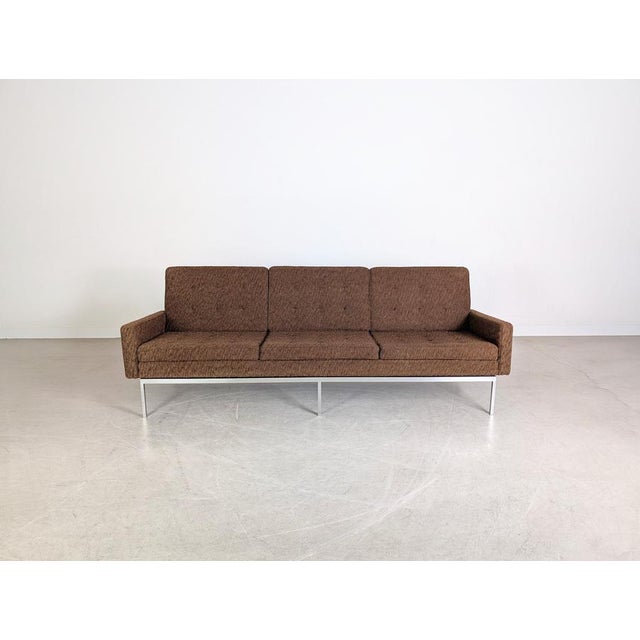 Beautiful vintage sofa by Knoll International. Designed by Florence Knoll Bassett, it is known as model 65a. We also have...