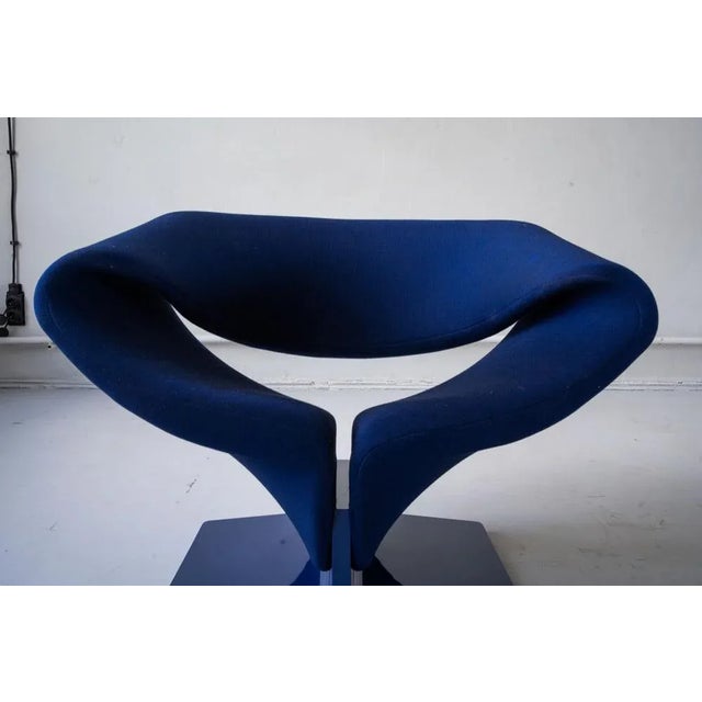 Blue Blue Ribbon Armchair by Pierre Paulin for Artifort, 1966 For Sale - Image 8 of 11