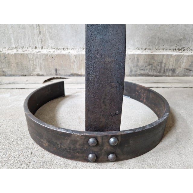 Gray Postmodern Metal Tractor Seat Chairs, 1990, Set of 4 For Sale - Image 8 of 15