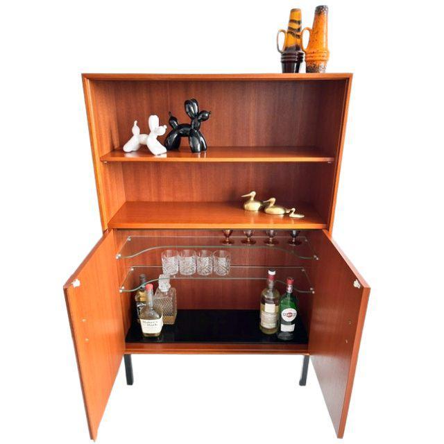 Mid-Century Modern Mid-Century Danish Teak Bar Cabinet, 1960s For Sale - Image 3 of 12