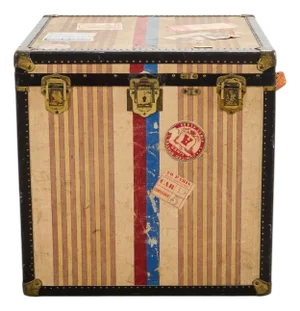 Louis Vuitton Style Steamer Hat Trunk by Crouch & Fitzgerald