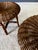 Low Bamboo and Rattan Ottomans, Italy, 1960s, Set of 2 For Sale - Image 13 of 18