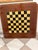Italian Octagonal Multi-Game Table With 4 Chairs, Inlaid Wood, Chess, Backgammon & Roulette, 1980s For Sale In Los Angeles - Image 6 of 10