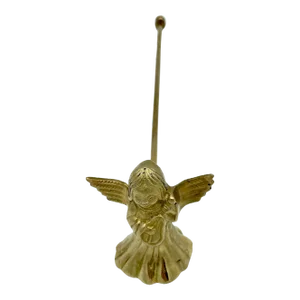 Vintage Victorian Gothic Brass Angel Candle Snuffer