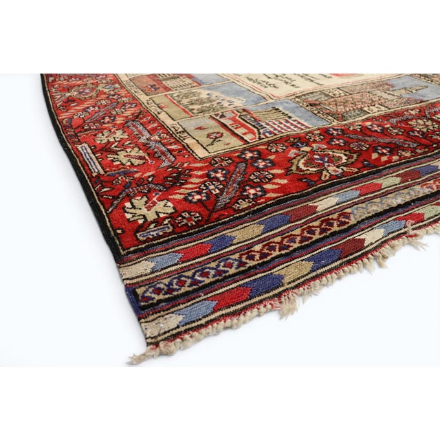 Vintage Afghan Hand-Knotted Turkmen Wool Rug, 1950s For Sale - Image 14 of 18