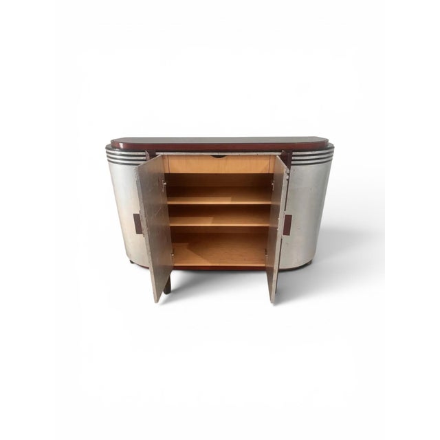 Lee Weitzman "Ciello" Buffet With Metal Leaf Facade For Sale In Miami - Image 6 of 14