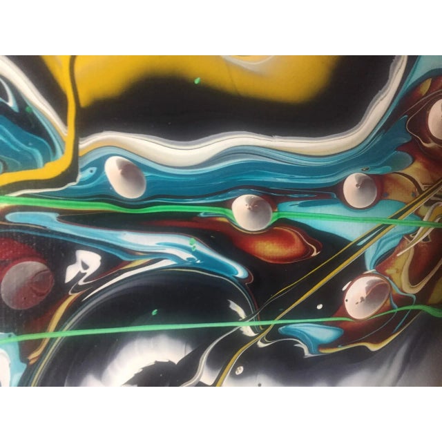 "Spring" Contemporary Abstract Acrylic Painting by Peter Ray For Sale - Image 4 of 9