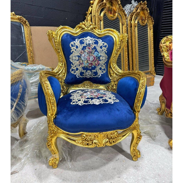 Elegant and commanding, this French-style Bergère wing chair brings timeless European sophistication to any interior....