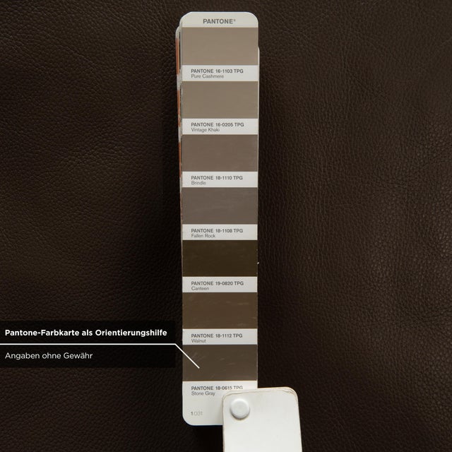 Animal Skin Ego 3-Seater Sofa in Brown Leather from Rolf Benz For Sale - Image 7 of 12