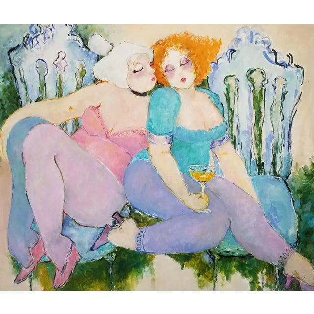 Two Tarts Oil on Canvas Painting by Eva Hannah For Sale In Miami - Image 6 of 6