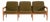 Scandinavian Three-Seater Sofa in Oak, 1950s For Sale
