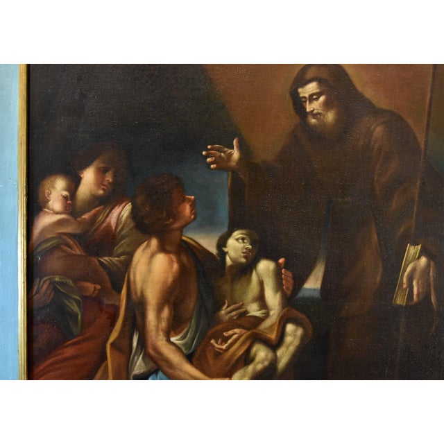 Cignani, Miracle of Saint Francis, 1700, Oil on Canvas, Framed For Sale - Image 4 of 16