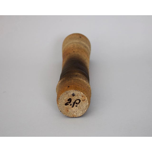 Mid-Century Modern Atelier Pelagres Stoneware Wood Fire Ceramic Vases France, Circa 1950 - Set of 6 For Sale - Image 3 of 13